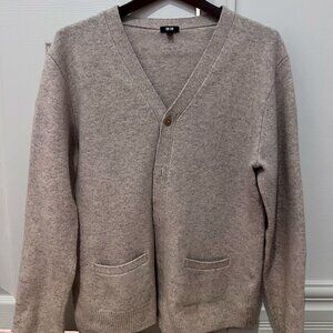 Uniqlo Unisex Beige Cardigan